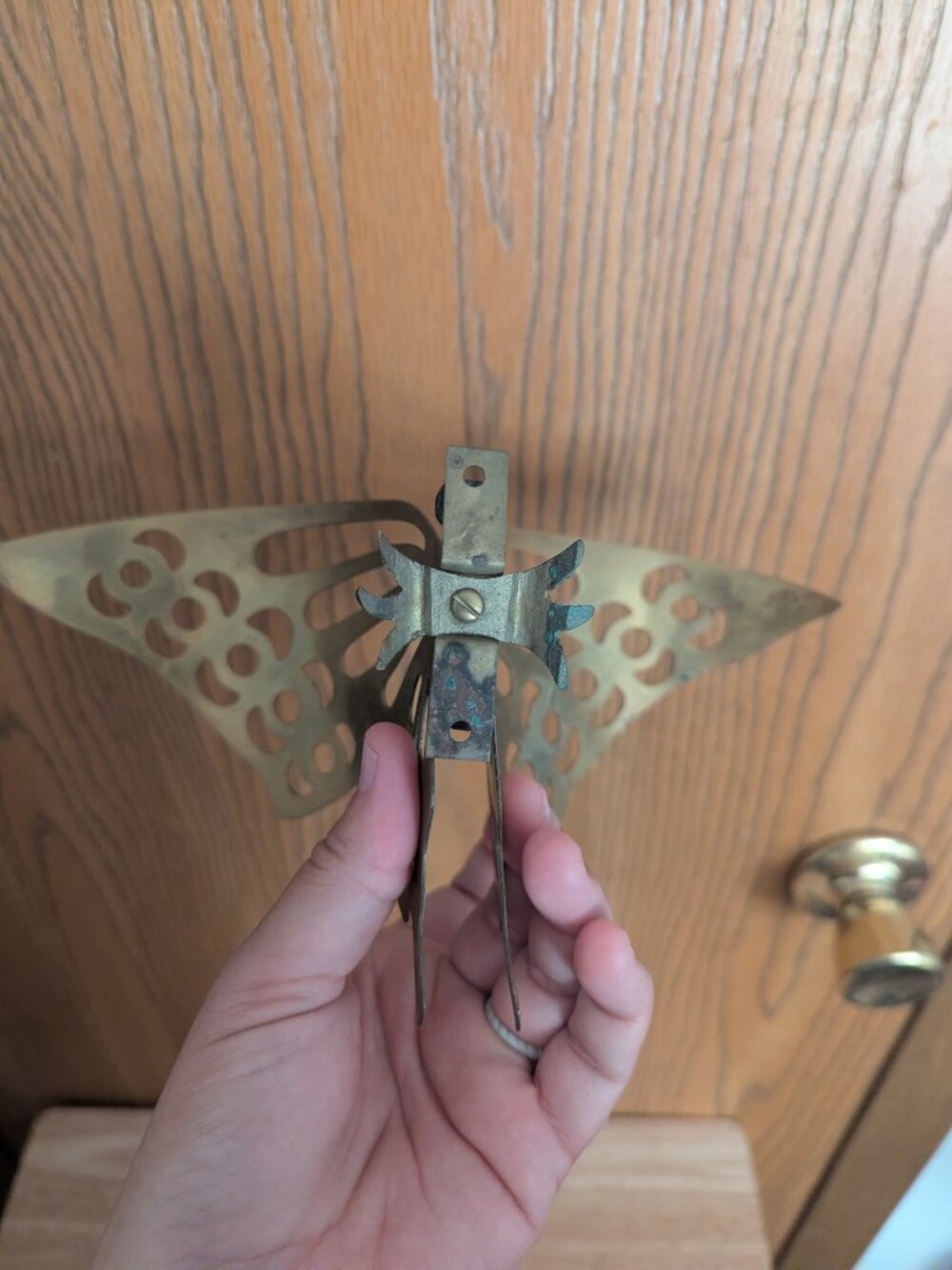 VTG Brass Butterfly Wall Decor or Table Art 3D Set of 3 MCM Metal - Picture 8 of 16